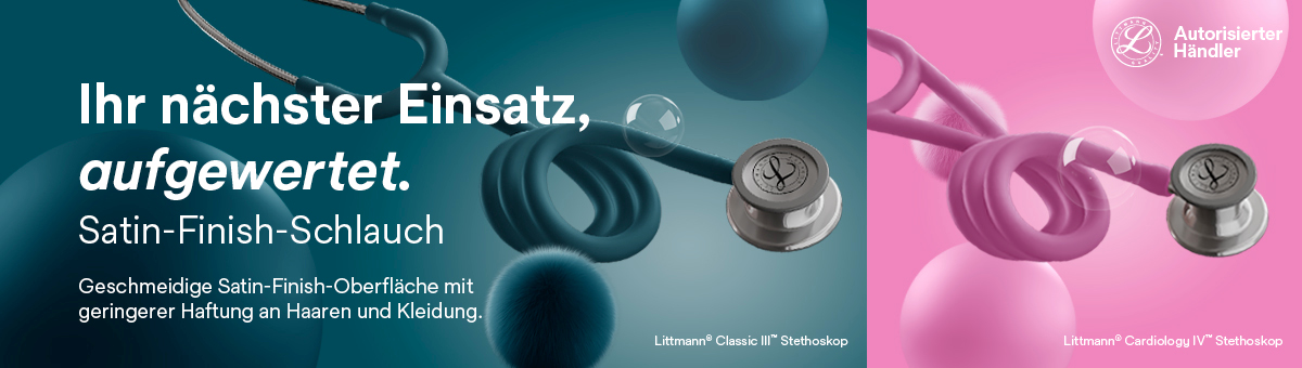 Titelbild Littmann Stethoskope mit Satin-Finish-Schlauch
